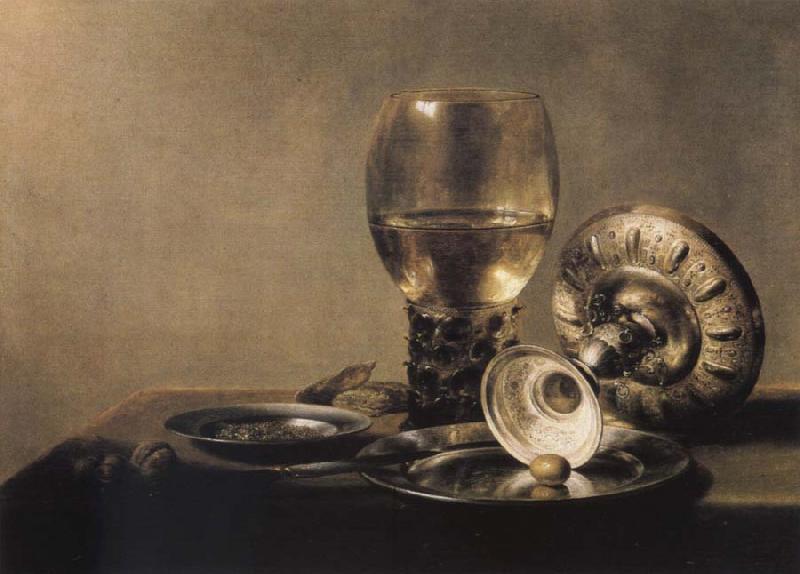 Pieter Claesz Museums national style life with Romer and silver shell Germany oil painting art